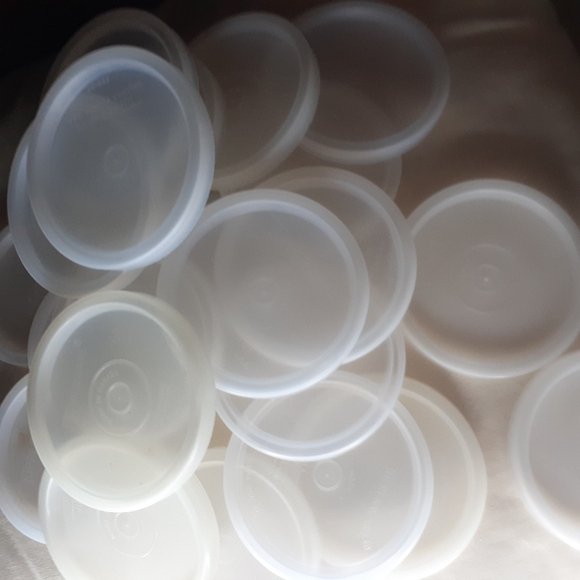 Vtg {4} Tupperware Tumbler Seal Lids 296 *Set of 4* *4 Pack* - Picture 7 of 16